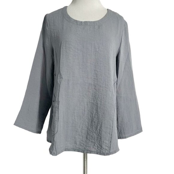 Lulu-B Medium  Top Blouse Boho Lagenlook - Picture 1 of 7